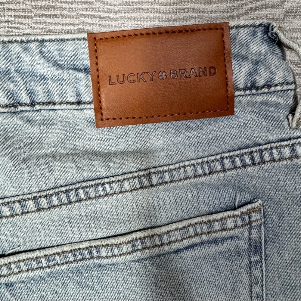 NWT New LUCKY BRAND Mini Denim Skirt With Embroidered Detail Size 10 - Picture 11 of 12